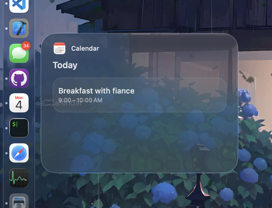 Calendar demonstration